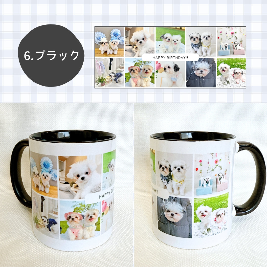 お写真10枚入りマグカップ kids