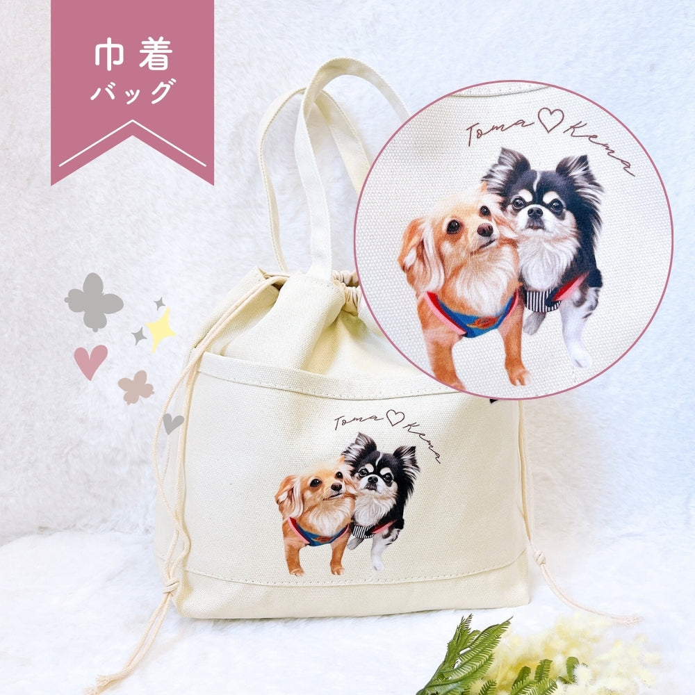 似顔絵バッグ