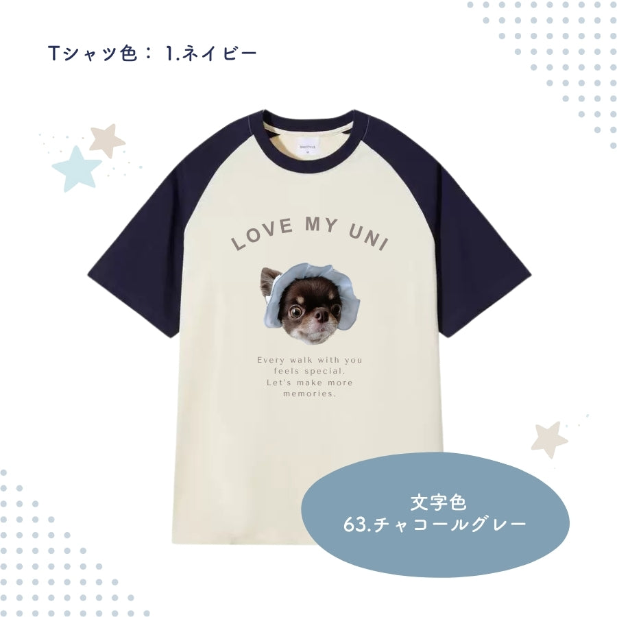 オリジナル ラグランTシャツ