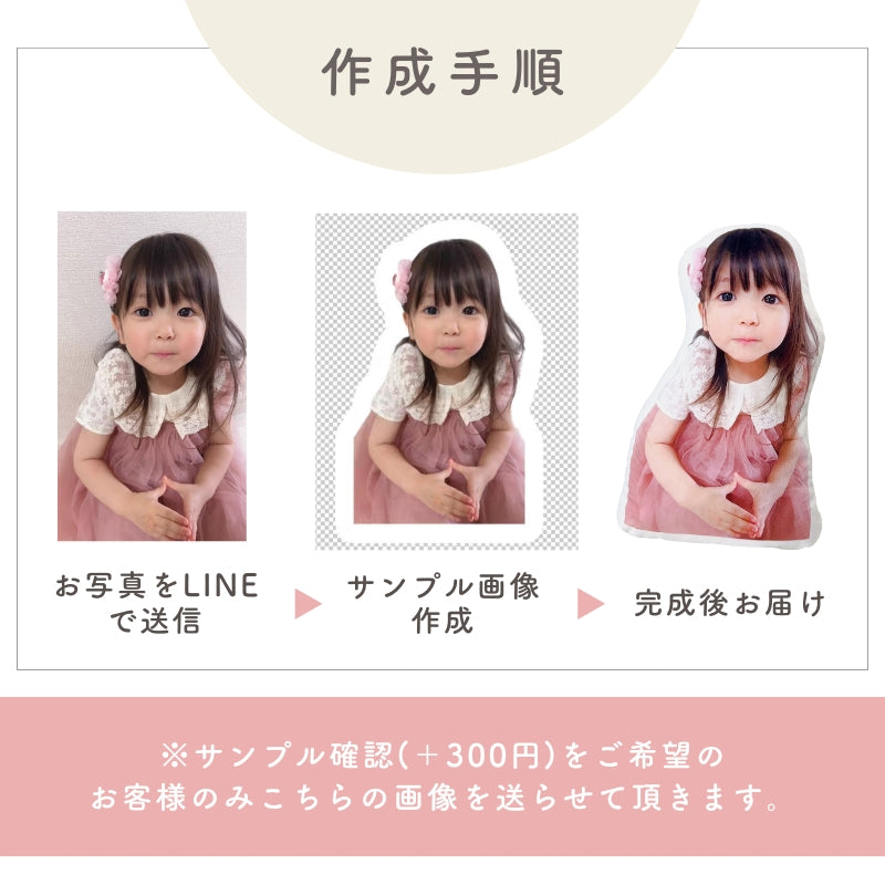 等身大そっくりクッションkids