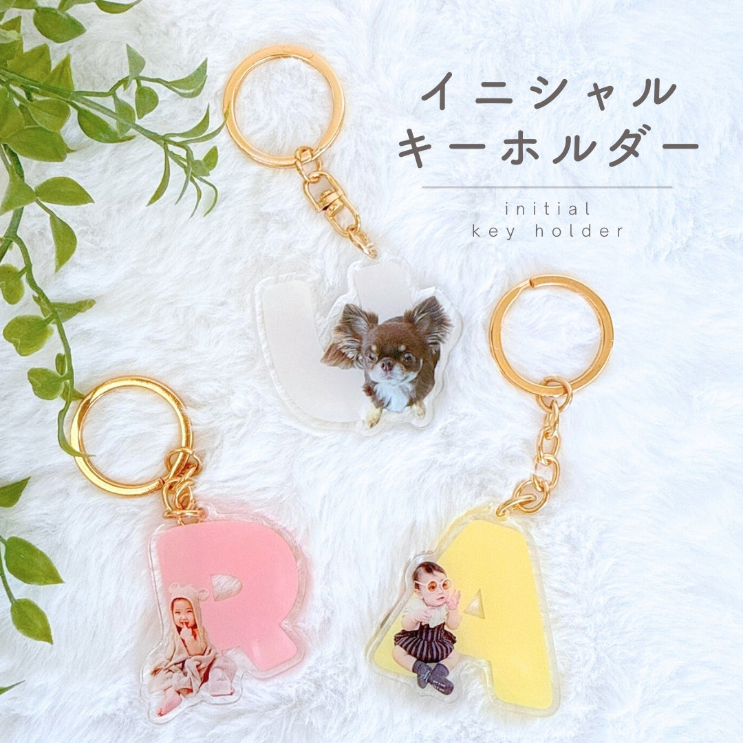 イニシャルキーリング　イニシャルキーホルダー　名入り 楽天市場】イニシャルキーホルダー イニシャル 名入れ 木製