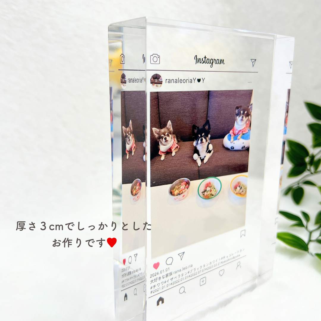 インスタ風 アクリルパネル