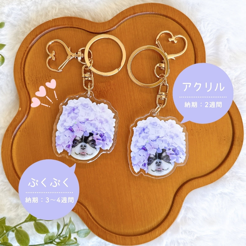 ぷくぷく アクリル キーホルダー