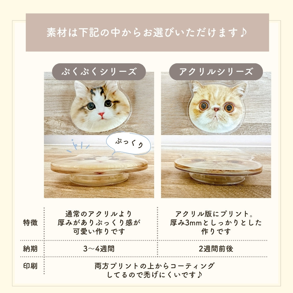 ぷくぷく アクリル 手形 キーホルダー kids