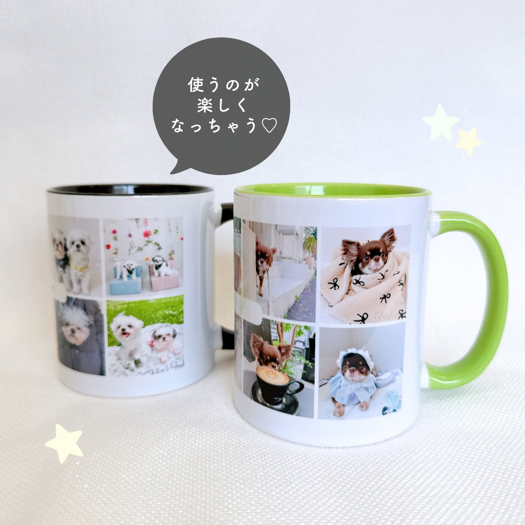 お写真10枚入りマグカップ kids
