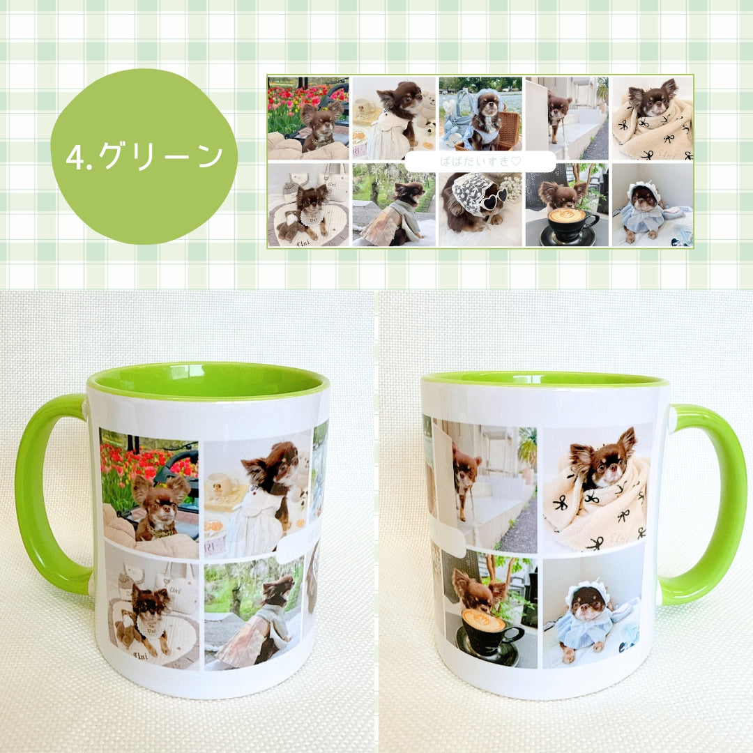 お写真10枚入りマグカップ kids