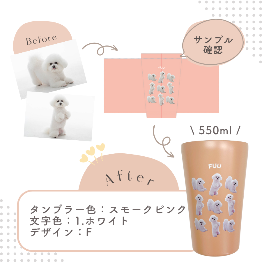 デザイン ステンレスサーモタンブラー 380ml/550ml