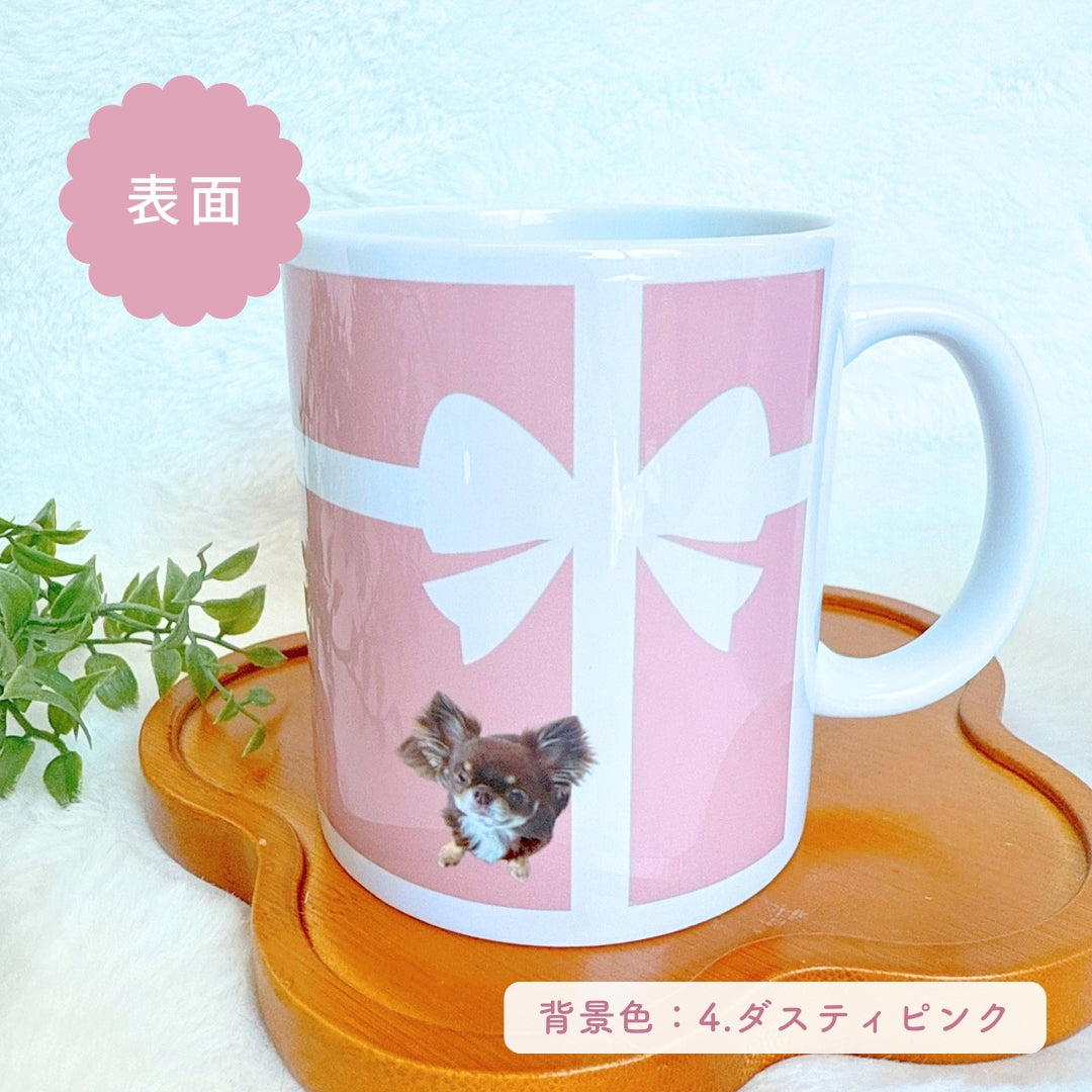 リボン マグカップ