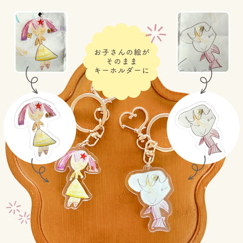 【モニターセール】お絵描き キーホルダー