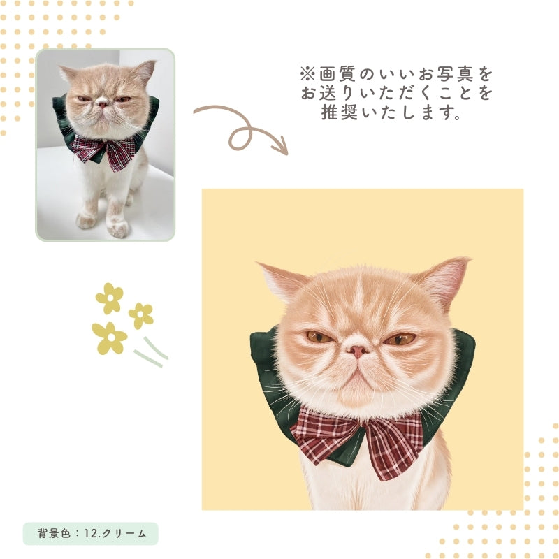 Digital art portrait style *animals only