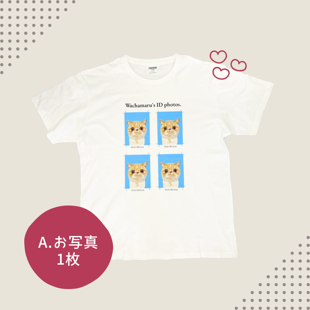 証明写真風Tシャツ