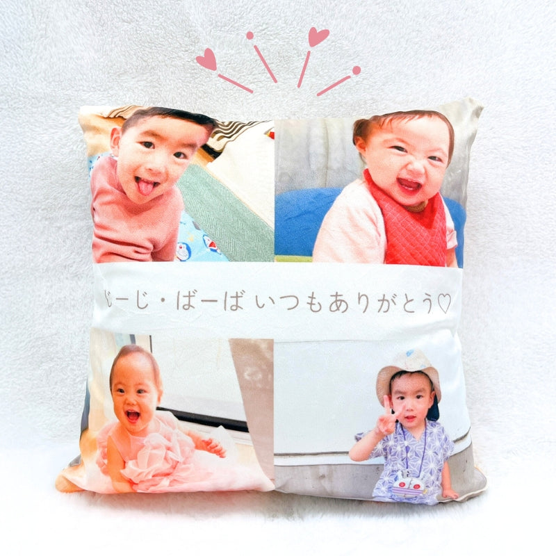 4枚写真 クッションカバー