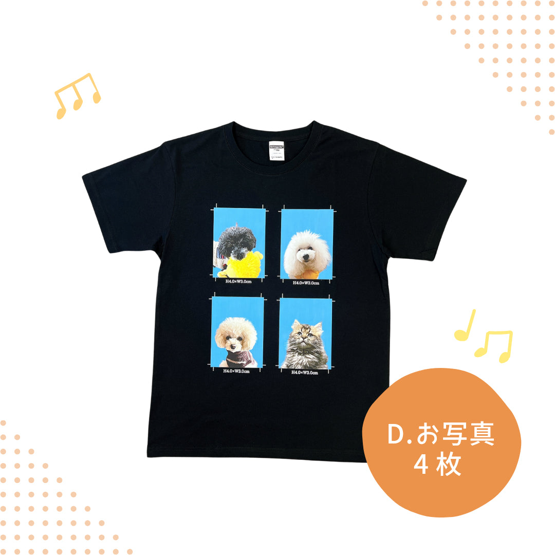 証明写真風Tシャツ