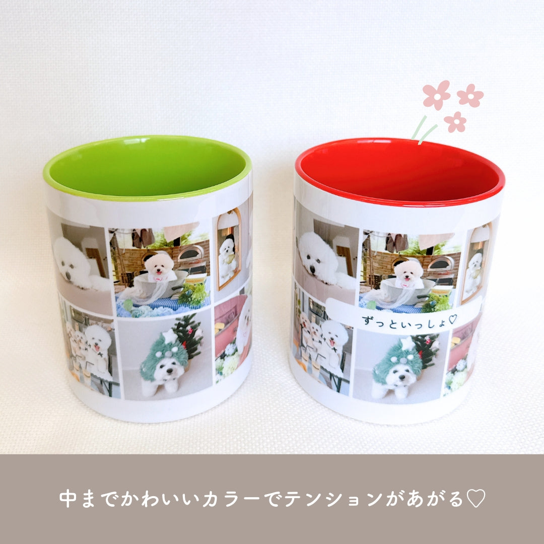 お写真10枚入りマグカップ kids