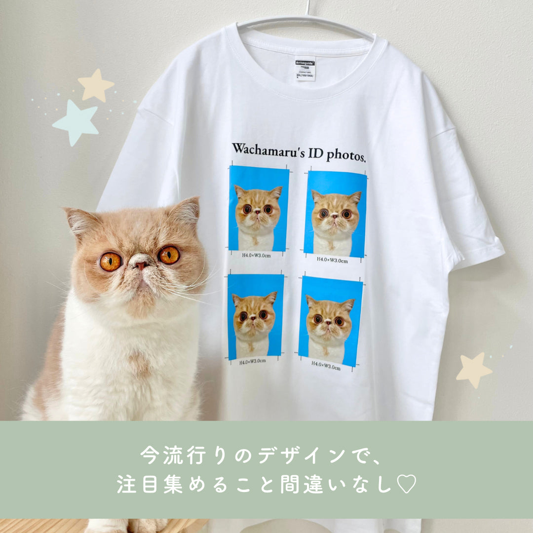 証明写真風Tシャツ