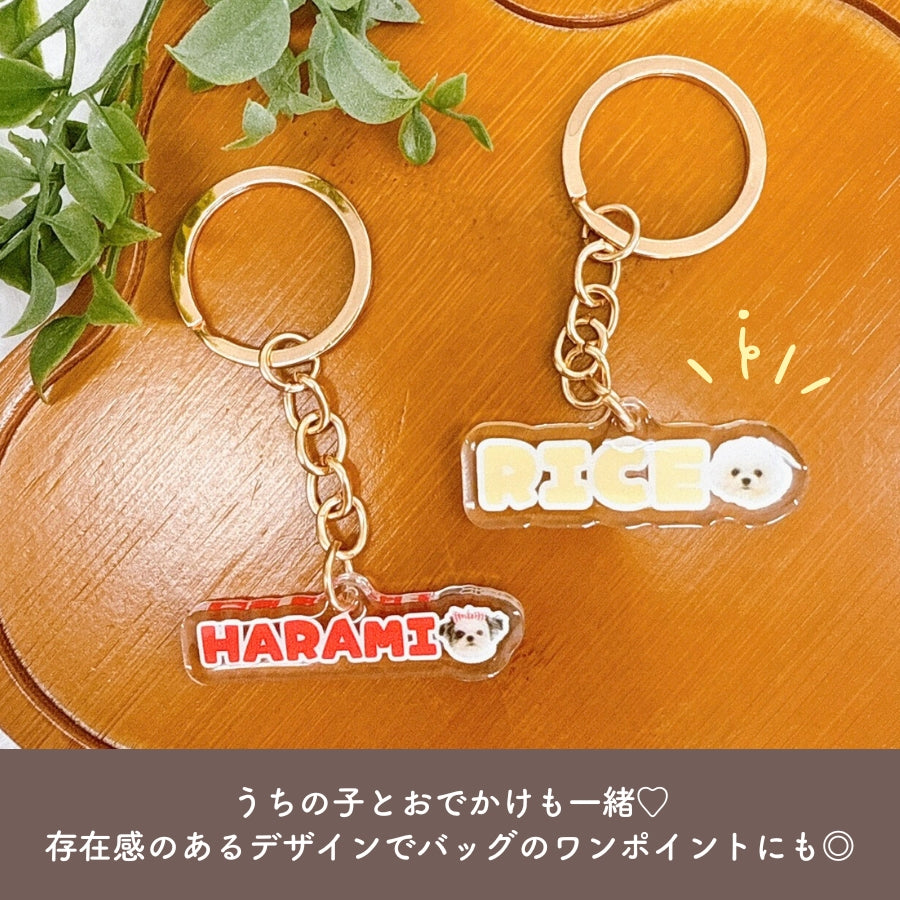 ネーム キーホルダー