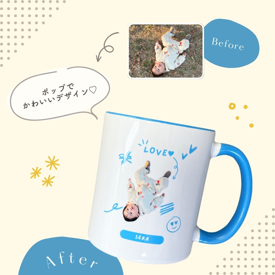 クレヨンタッチ カラーマグカップ