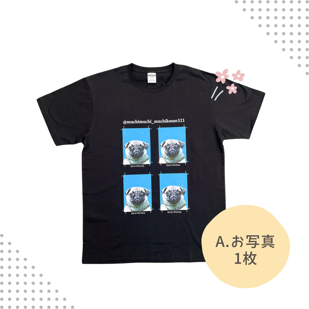 証明写真風Tシャツ