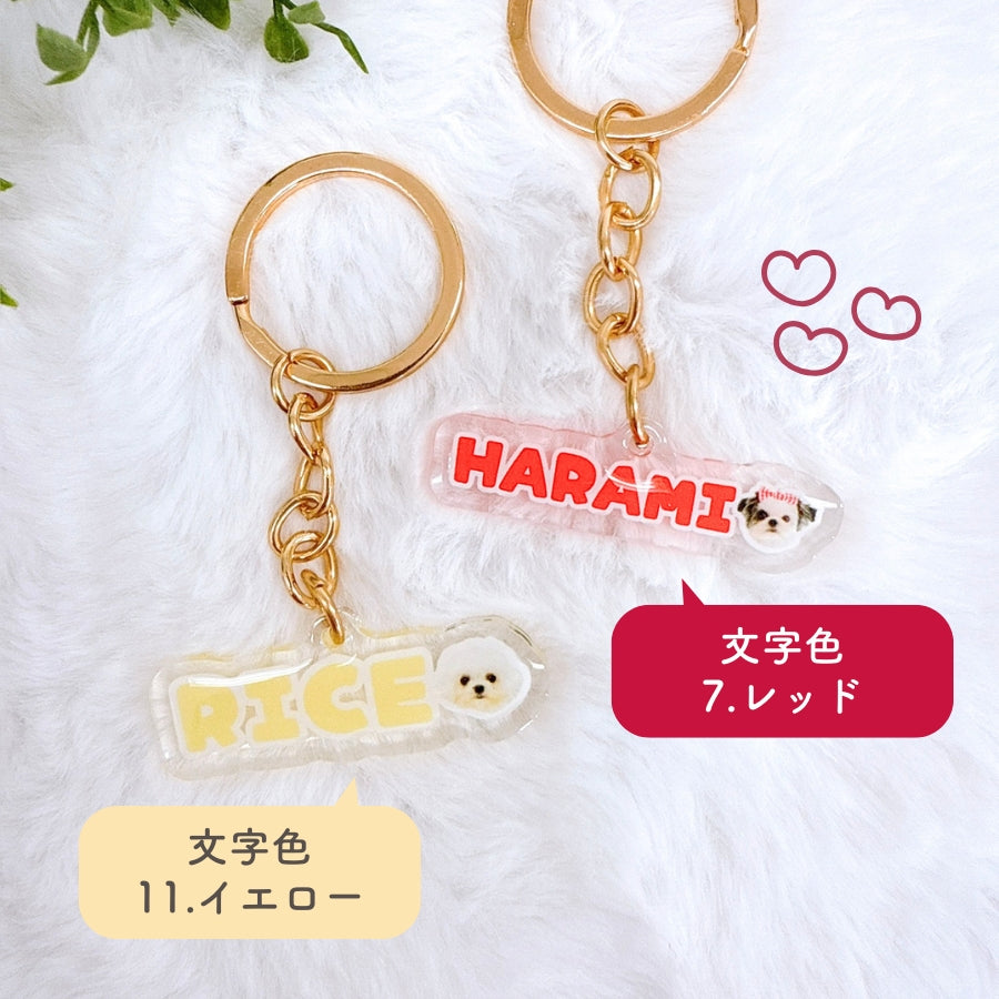 ネーム キーホルダー